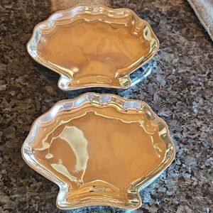 Lunt Silver Plated Coastal Shell Dishes - Set of 2